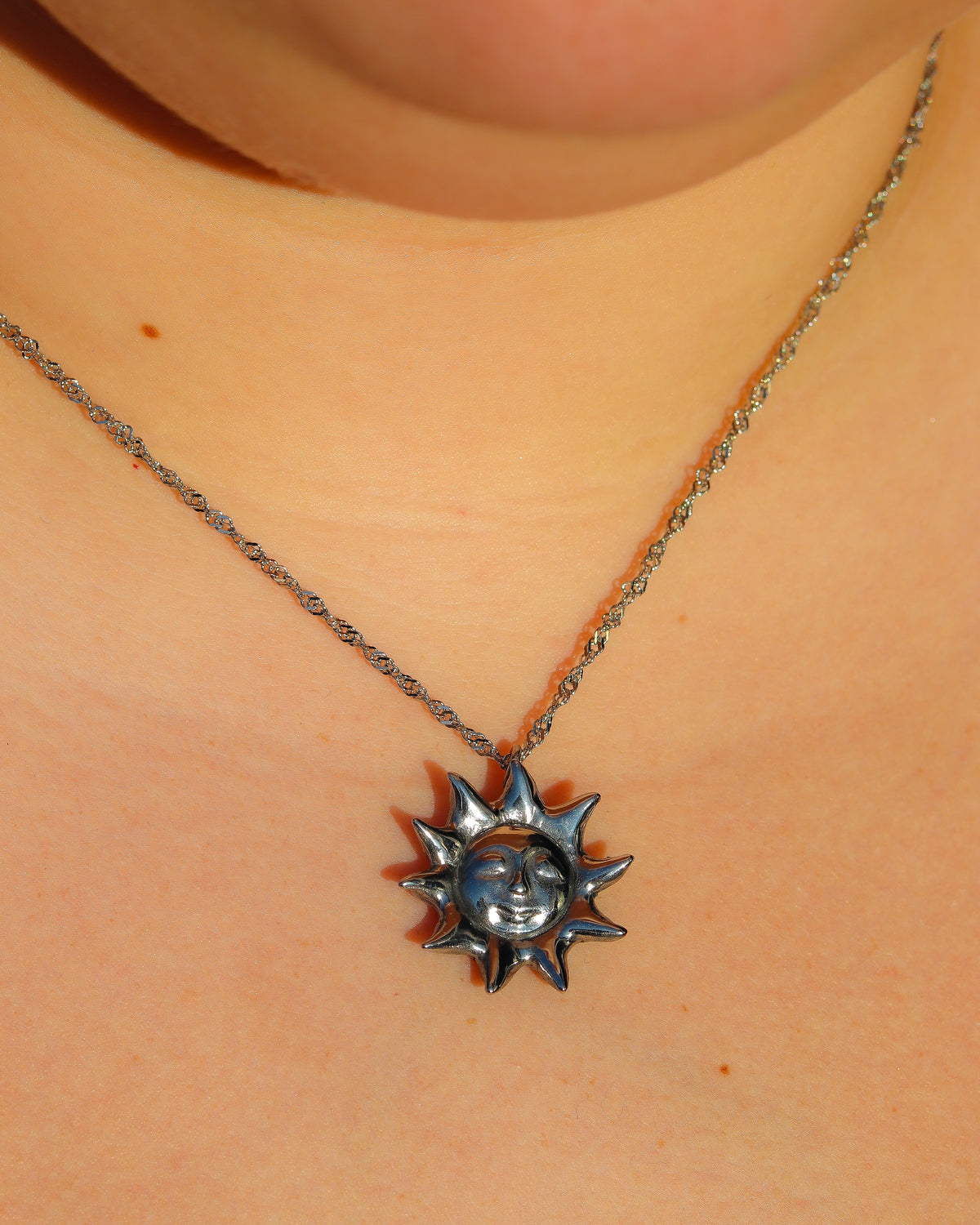 Sun Face Necklace