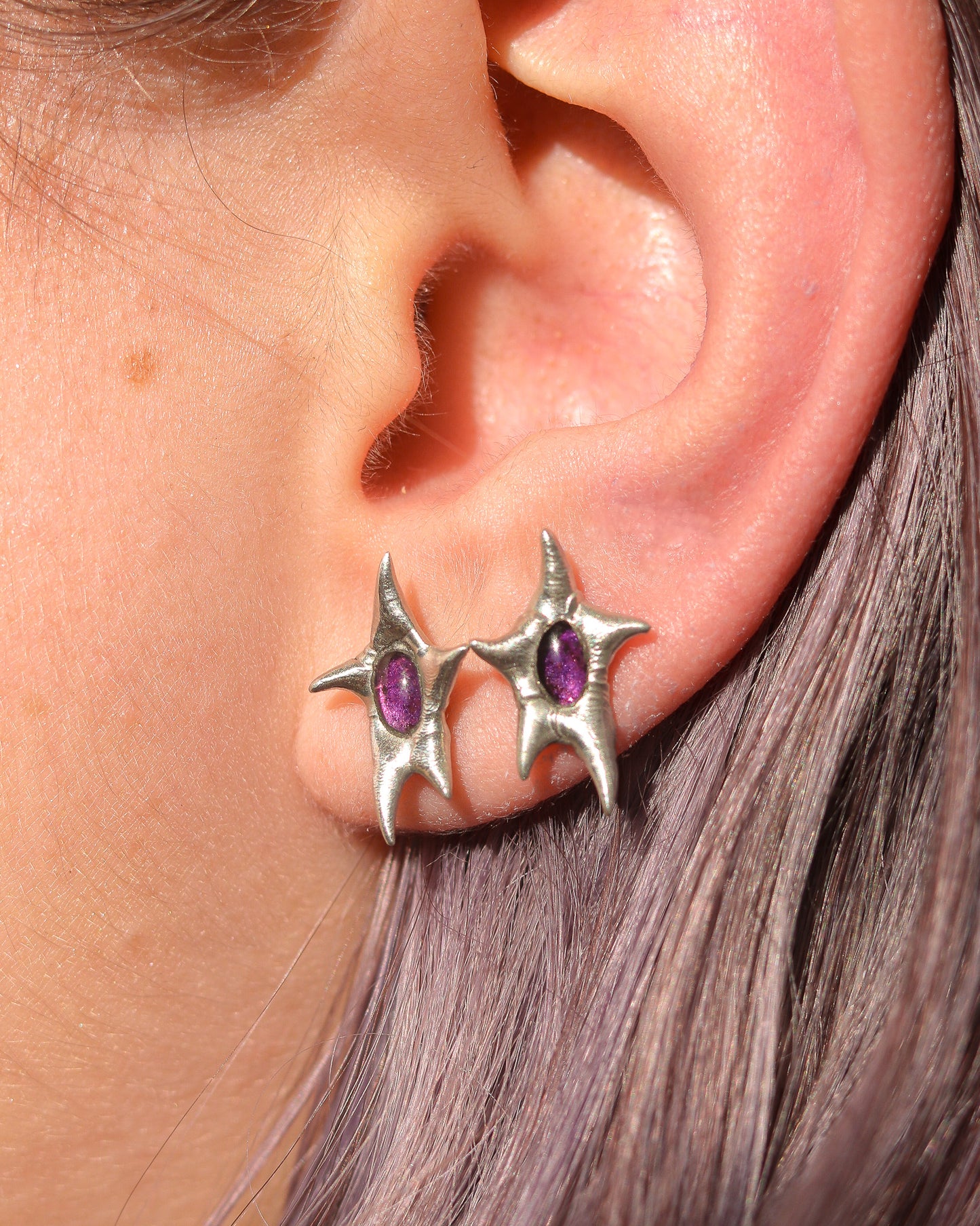 Falling Stars in Amethyst