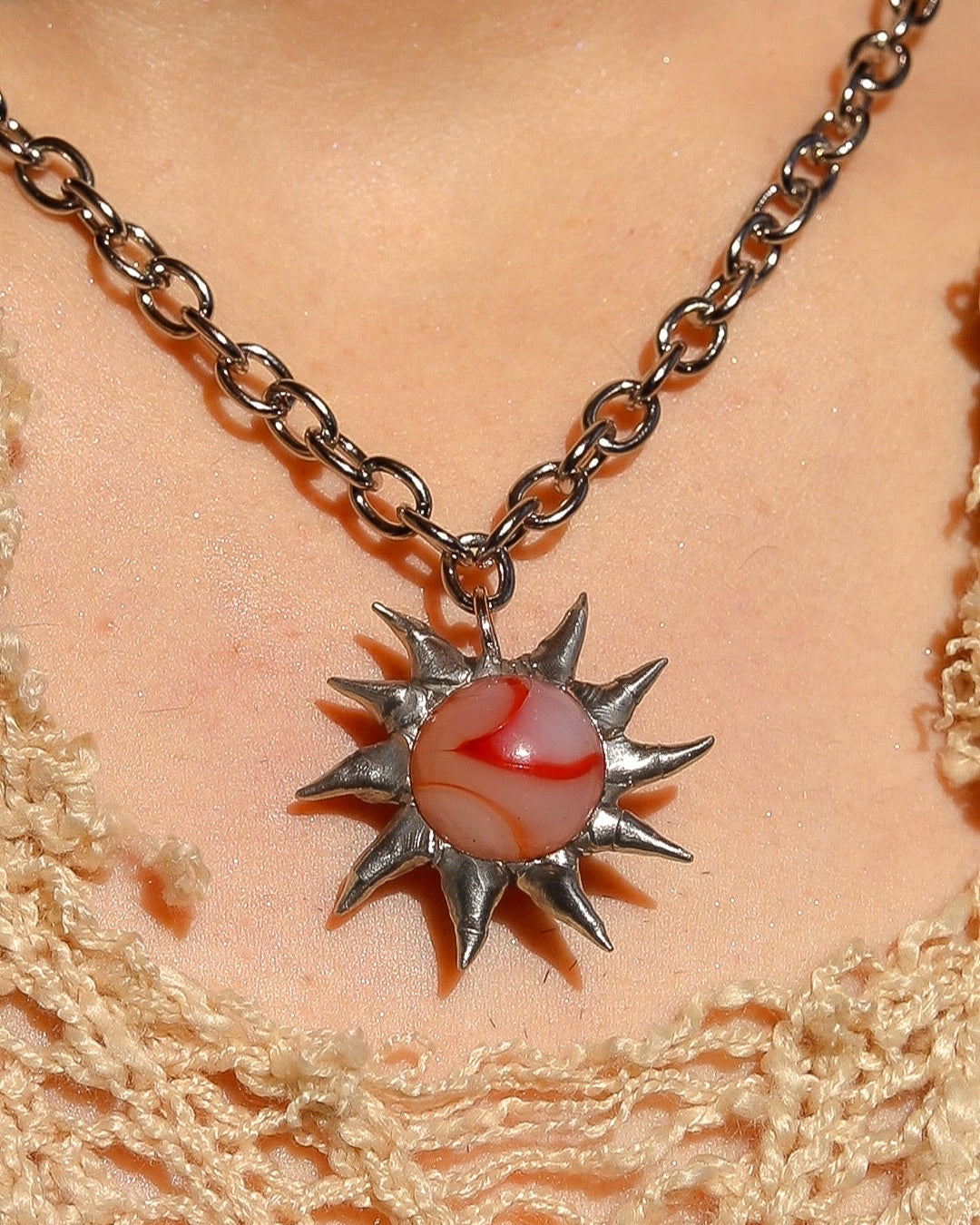 Surprise Marble Necklace!