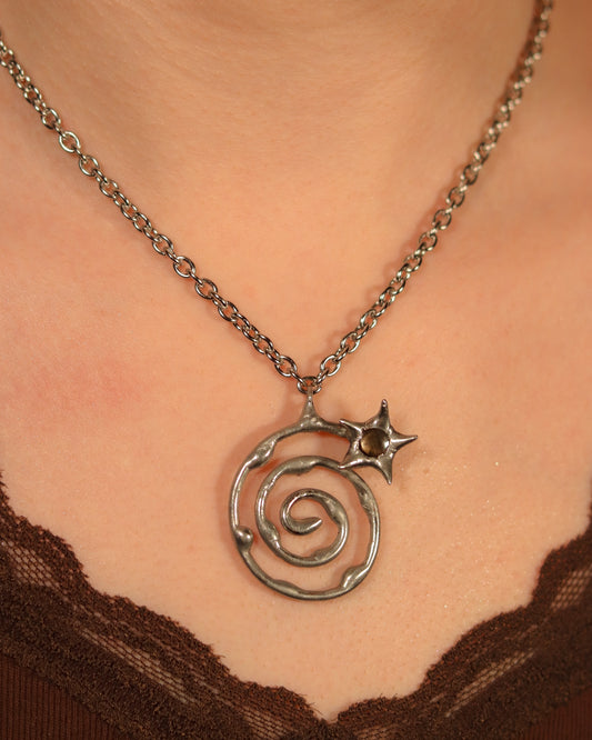 Black Sapphire Star Spiral