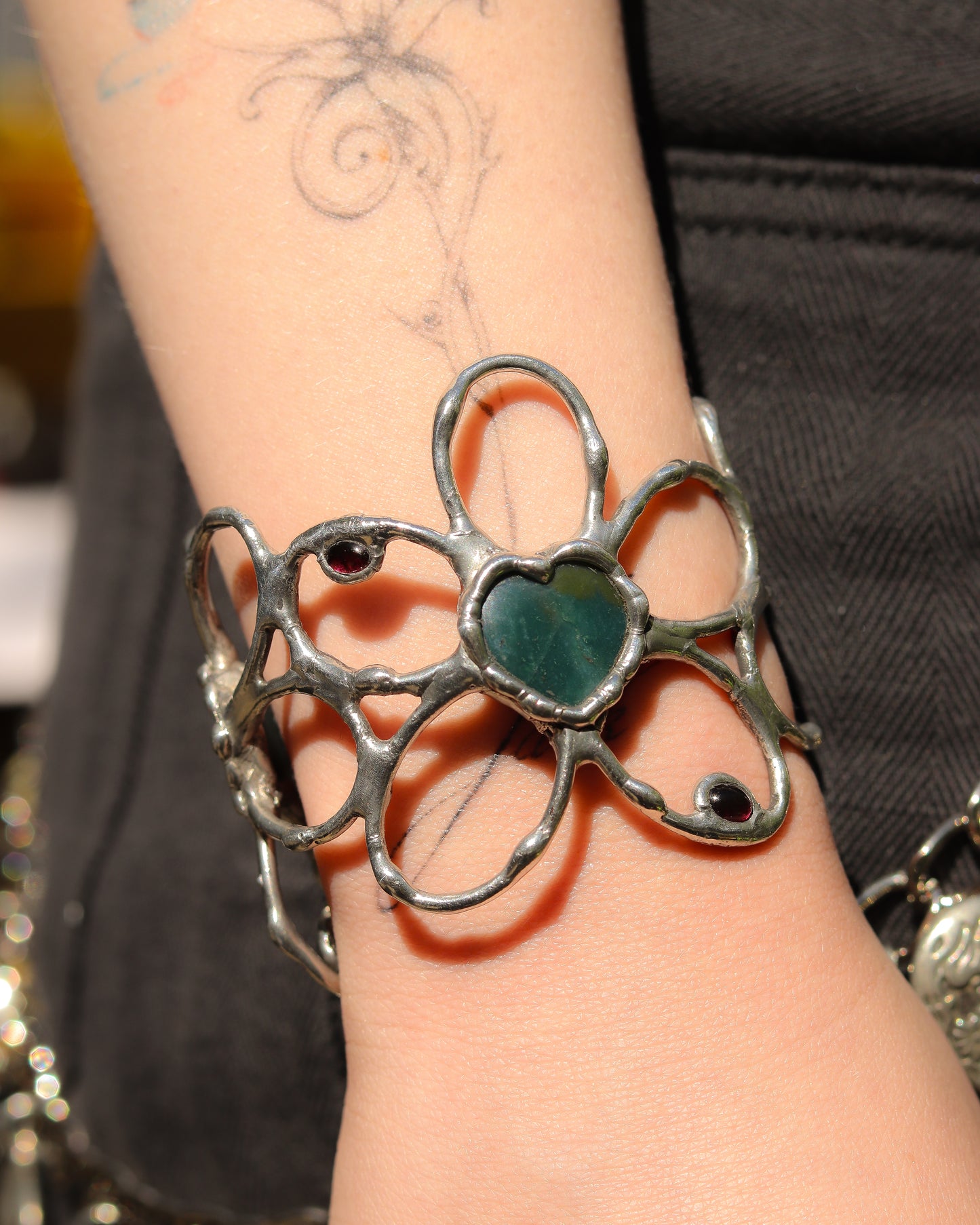 Midnight Heart Cuff