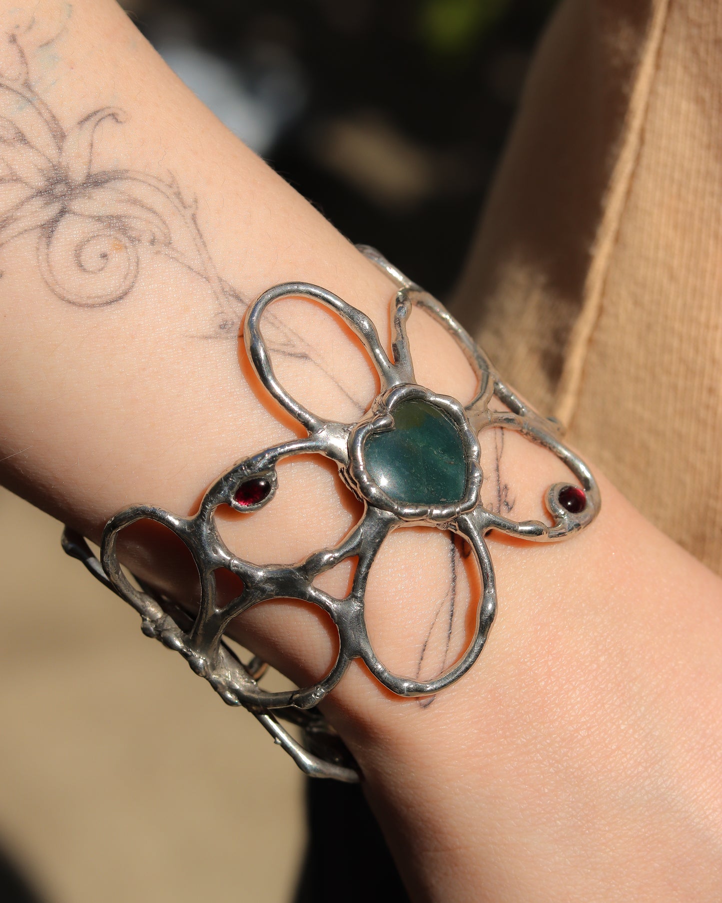 Midnight Heart Cuff