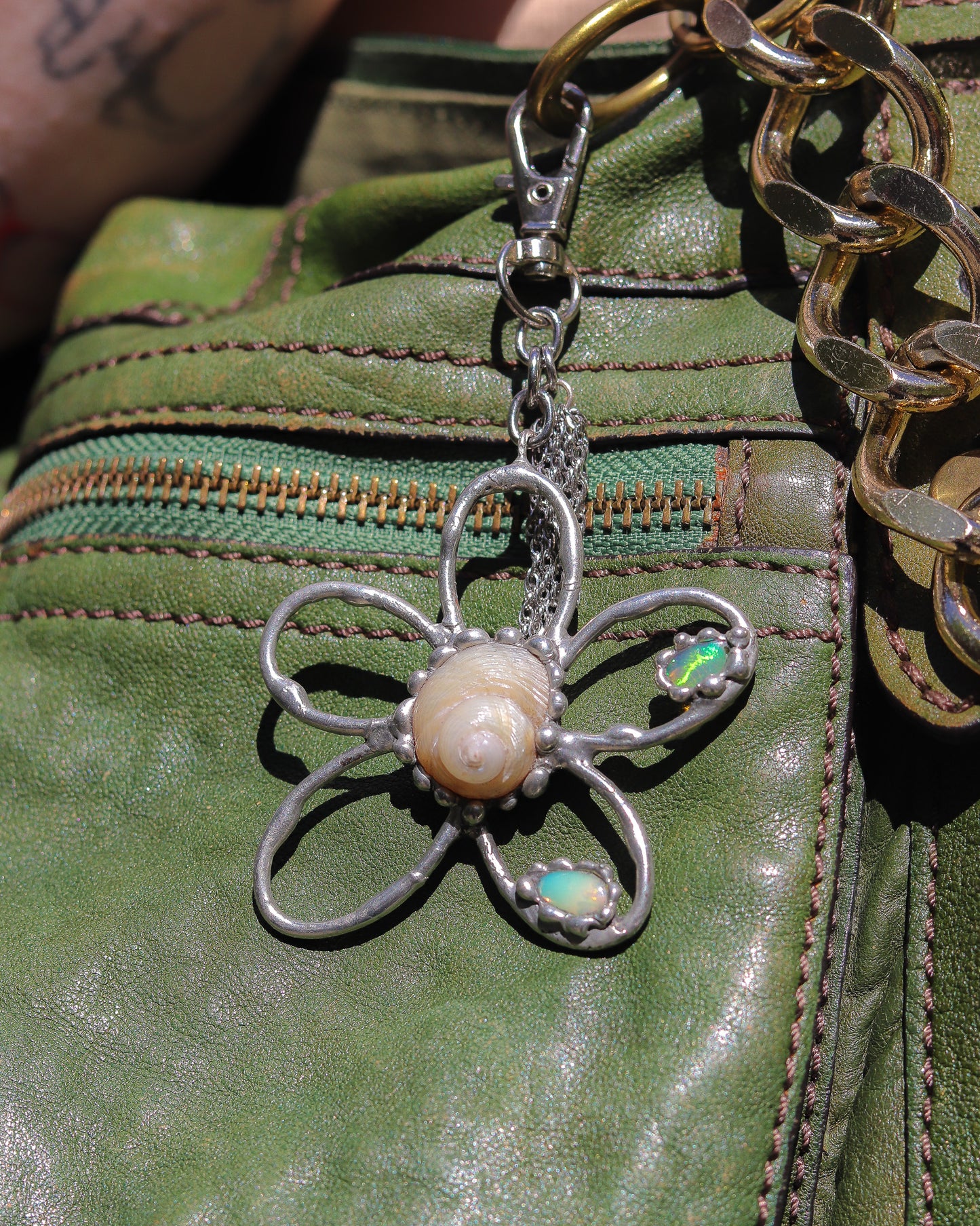 Shell Flower Charm